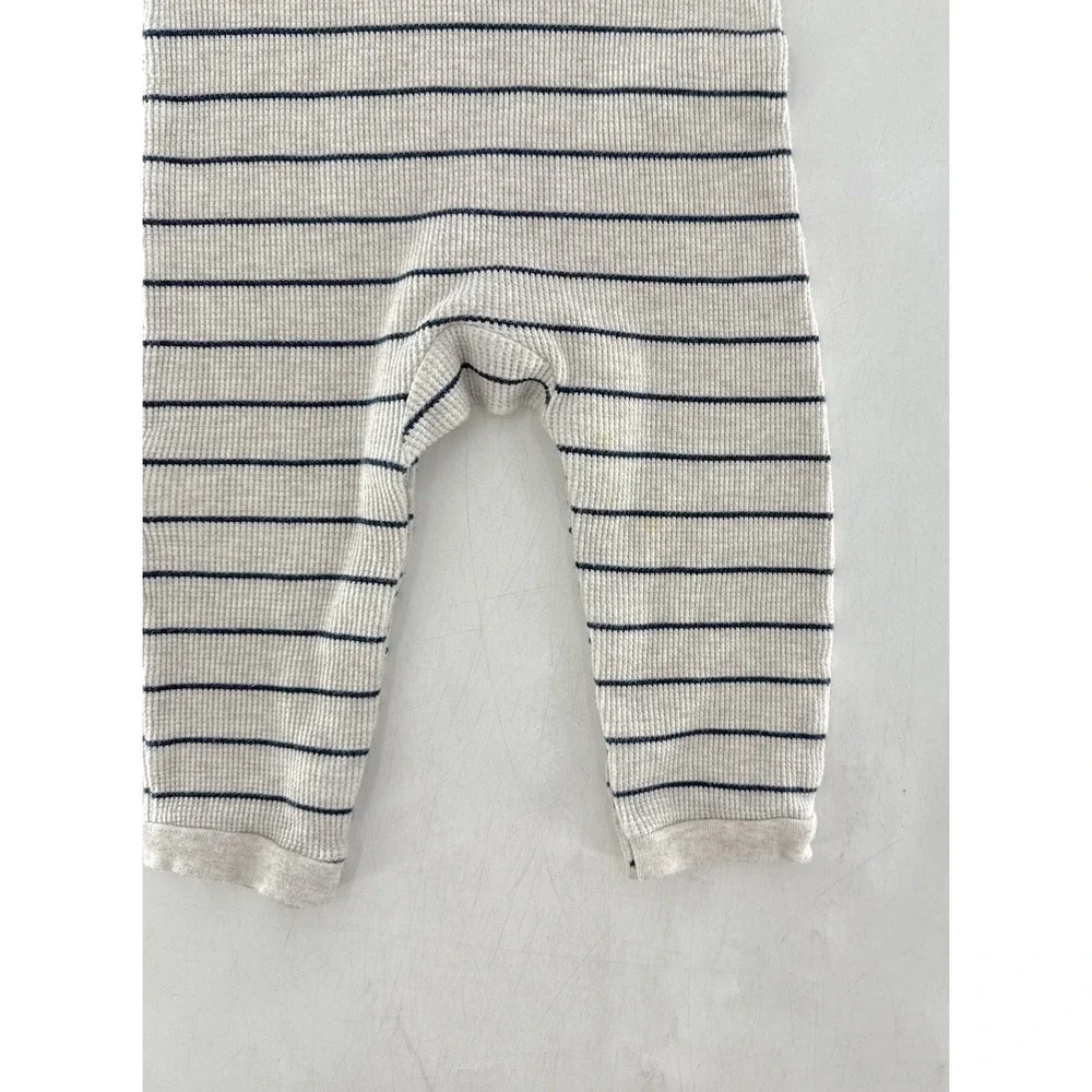 Old Navy Toddler One‎ Piece Outfit Romper Navy Ivory Striped 18-24 Months Flaw